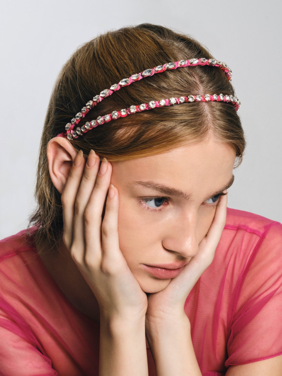 DOUBLE LAYERED DUSTY SPARKLE HEADBAND