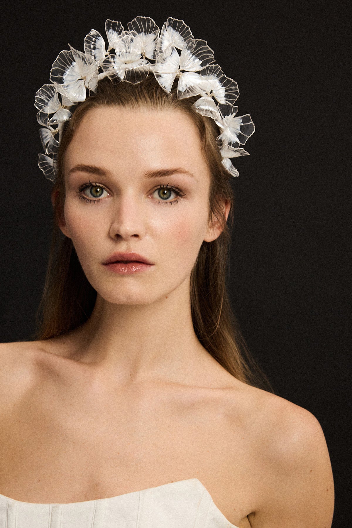 TRANSPARENT DREAMY FLOWER HEADBAND